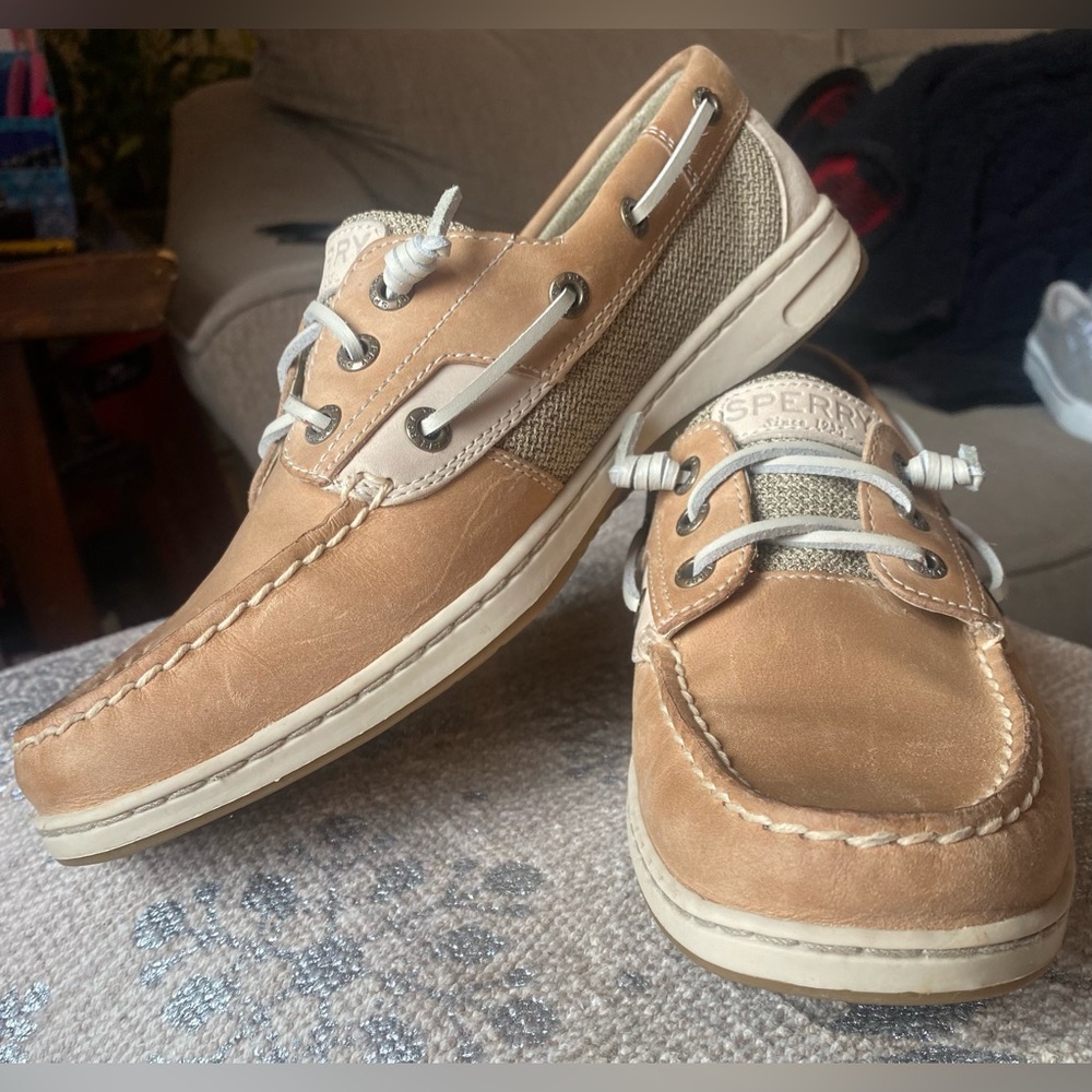 Sperry Womens Tan Boat Shoes
